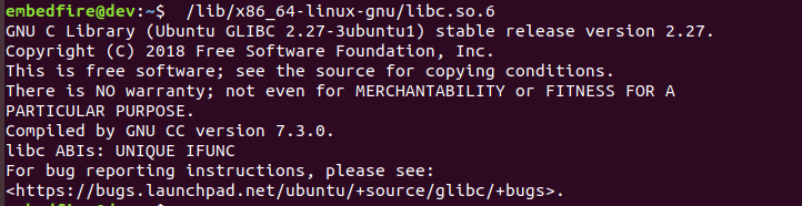 直接运行glibc函数库查看其版本